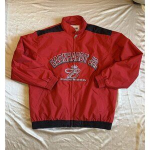 Dale Earnhardt Jr. Jacket Coat Mens Large Red Chase Authentics Nascar‎ Budweiser
